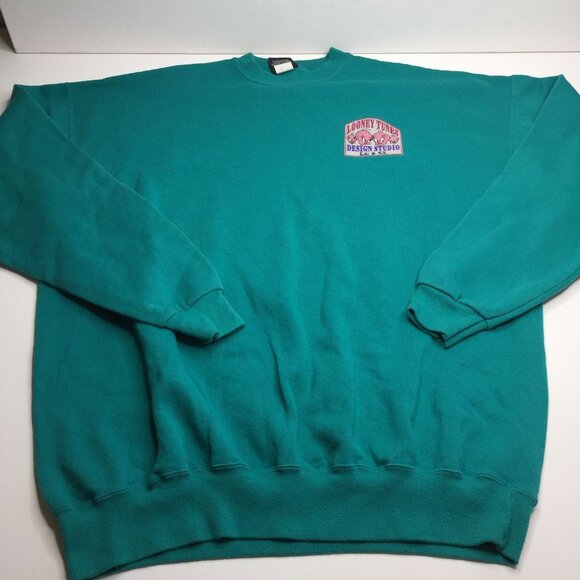 Vtg Garment Graphics Artwear Womens Sweatshirt Looney Tunes Tweety Blue Size XXL - Picture 1 of 7